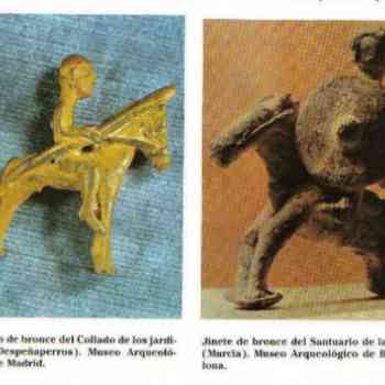 Click para ampliar. Pulsa en el nombre para ver la ficha. Exvotos de jinetes ibéricos